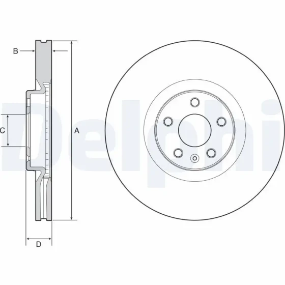 Delphi Ön Fren Diski – BG9231C ürün görseli