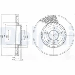 Delphi Ön Fren Diski – BG9892 / OEM 7H0615301F