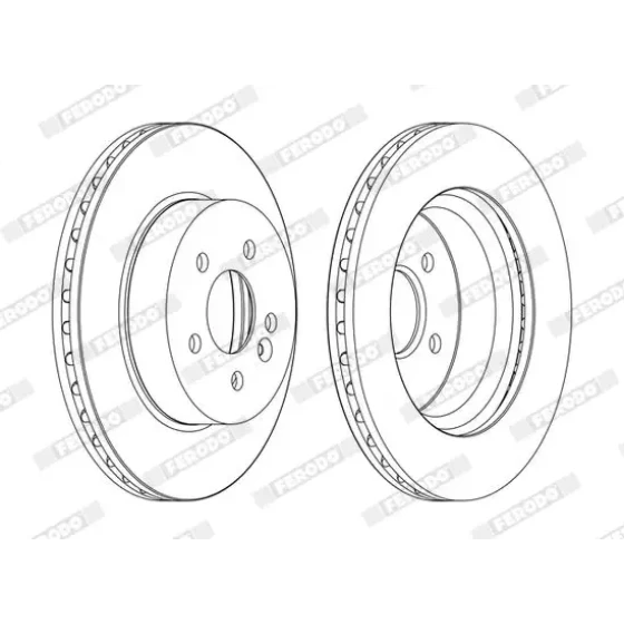 Ferodo Ön Fren Diski – DDF1036C / OEM A1634210212 ürün görseli