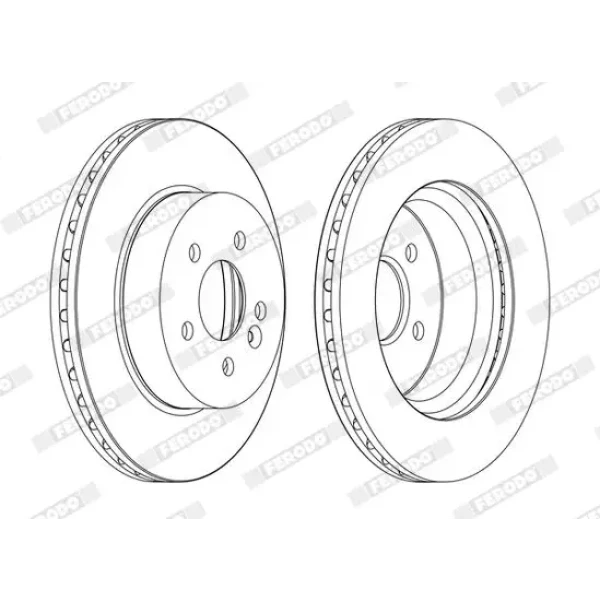 Ferodo Ön Fren Diski – DDF1036C / OEM A1634210212
