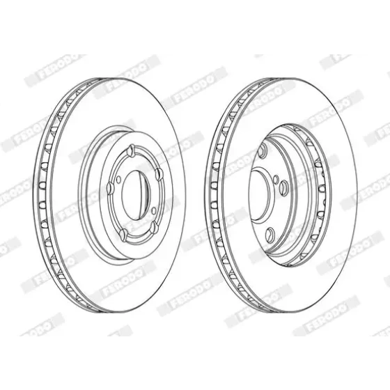 Ferodo Ön Fren Diski – DDF1064C / OEM 4351205030 ürün görseli