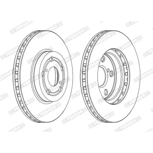 Ferodo Ön Fren Diski – DDF1064C / OEM 4351205030