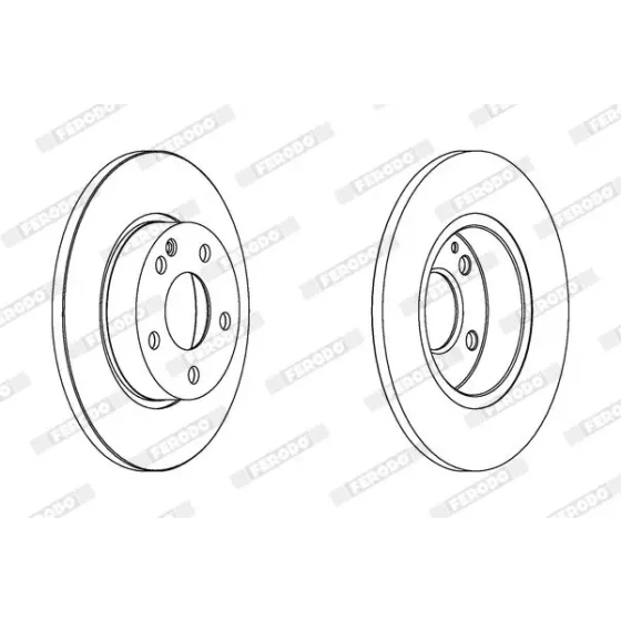 Ferodo Ön Fren Diski – DDF1219C / OEM A1694210012 ürün görseli