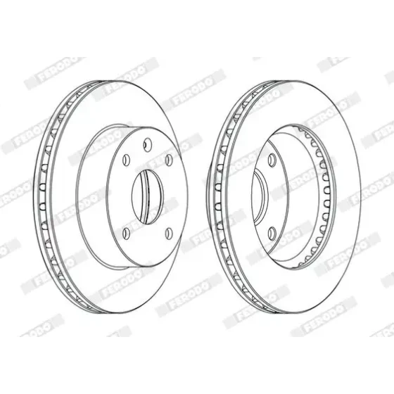 Ferodo Ön Fren Diski – DDF1257C / OEM 96328338 ürün görseli