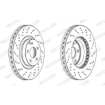 Ferodo Ön Fren Diski – DDF1769C-1 / OEM A2214211012