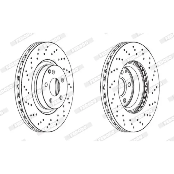 Ferodo Ön Fren Diski – DDF1769C-1 / OEM A2214211012 ürün görseli