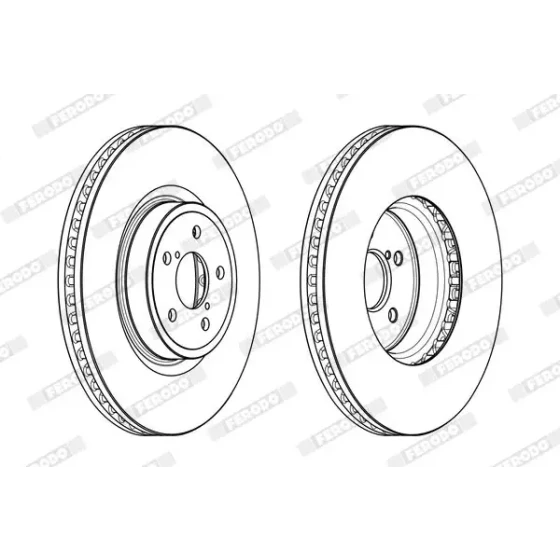 Ferodo Ön Fren Diski – DDF1841C-1 / OEM 26300AG001 ürün görseli