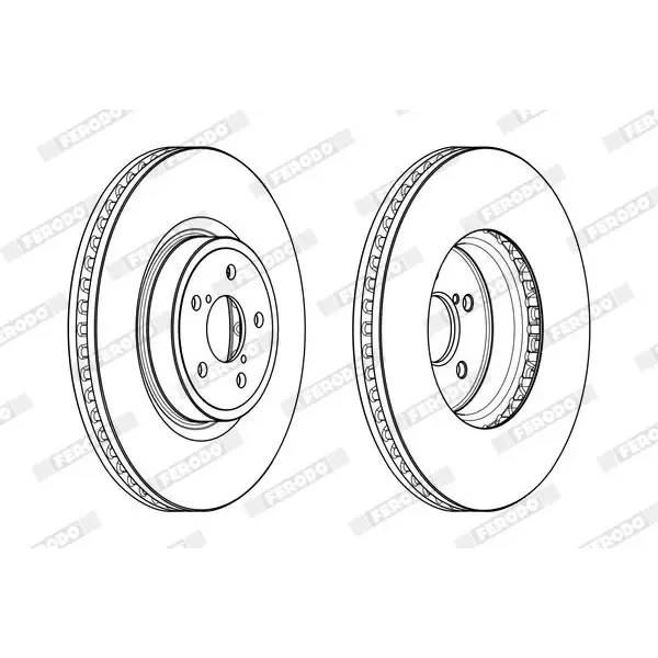 Ferodo Ön Fren Diski – DDF1841C-1 / OEM 26300AG001