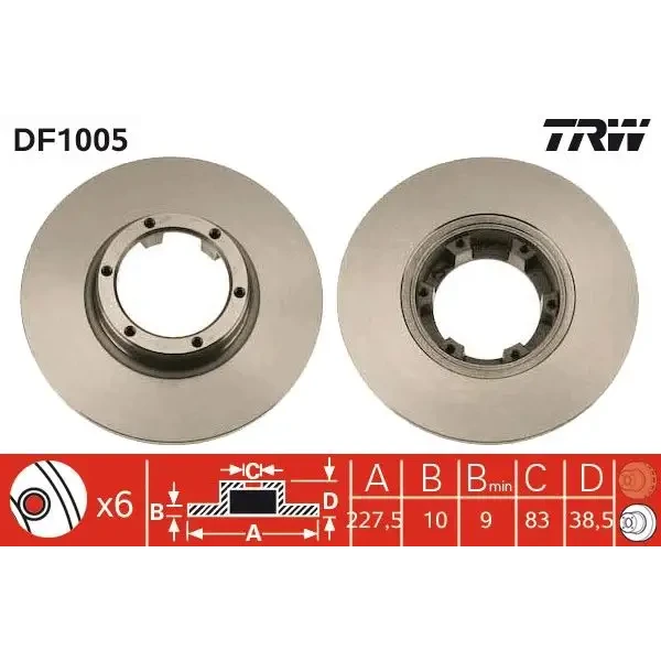 TRW Ön Fren Diski – DF1005