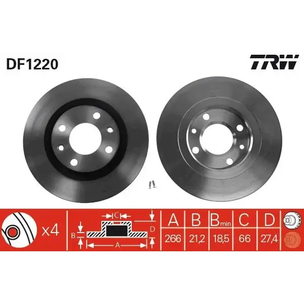 TRW Ön Fren Diski – DF1220