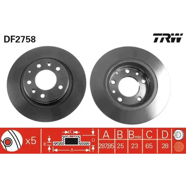 TRW Ön Fren Diski – DF2758