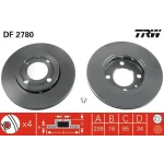 TRW Ön Fren Diski – DF2780 / OEM 6N0615301F