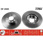 TRW Ön Fren Diski – DF2809 / OEM 7D0615301A