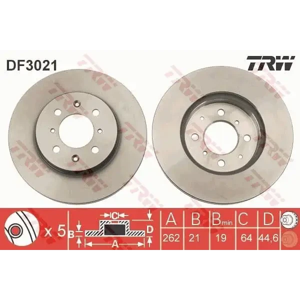 TRW Ön Fren Diski – DF3021