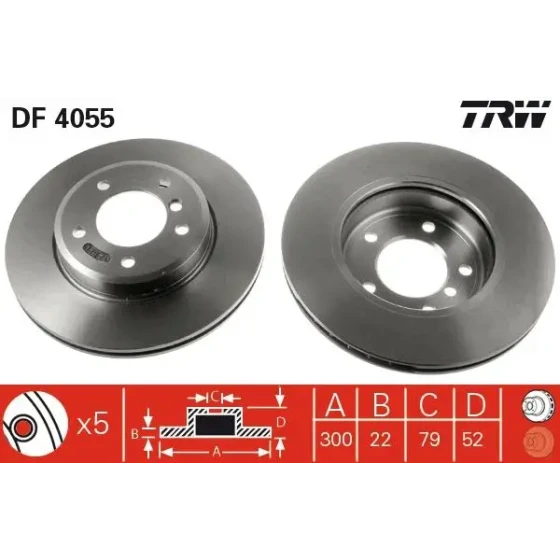 TRW Ön Fren Diski – DF4055 ürün görseli
