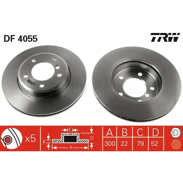 TRW Ön Fren Diski – DF4055