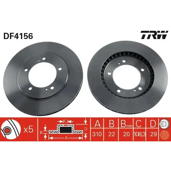 TRW Ön Fren Diski – DF4156