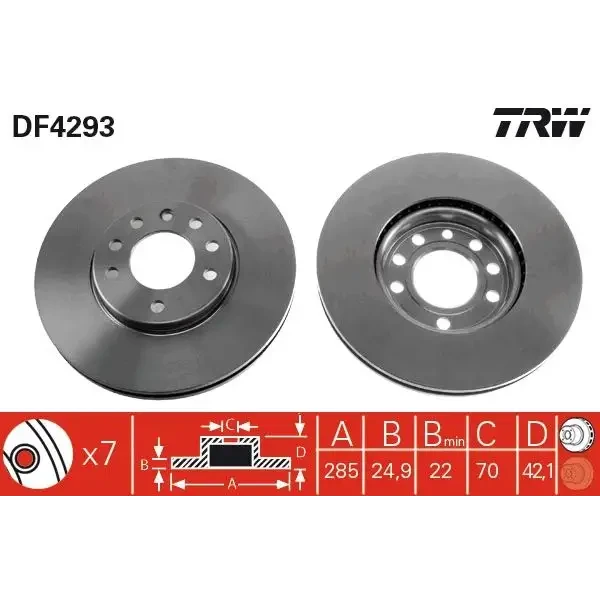 TRW Ön Fren Diski – DF4293