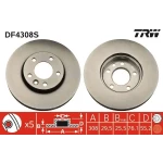 TRW Ön Fren Diski – DF4308S / OEM 7H0615301D