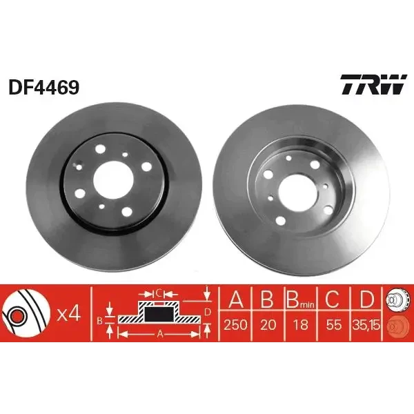 TRW Ön Fren Diski – DF4469