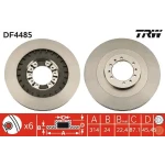 TRW Ön Fren Diski – DF4485 / OEM MB699716