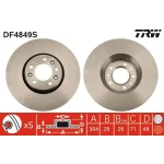 TRW Ön Fren Diski – DF4849S