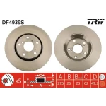 TRW Ön Fren Diski – DF4939S / OEM 435120F030