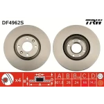 TRW Ön Fren Diski – DF4962S