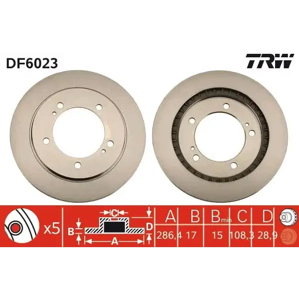 TRW Ön Fren Diski – DF6023