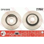 TRW Ön Fren Diski – DF6180S / OEM 45251SCAE50