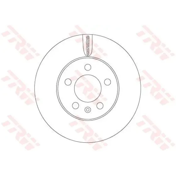 TRW Ön Fren Diski – DF6584 / OEM 2Q0615301G ürün görseli