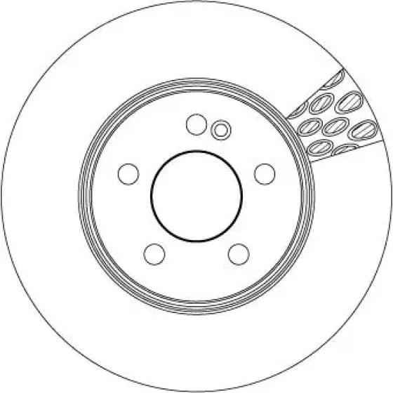 TRW Ön Fren Diski – DF6641S / OEM A0004212512 ürün görseli
