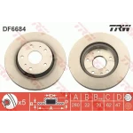 TRW Ön Fren Diski – DF6684 / OEM 5531180J02