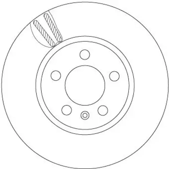 TRW Ön Fren Diski – DF6964 / OEM 2Q0615301H ürün görseli