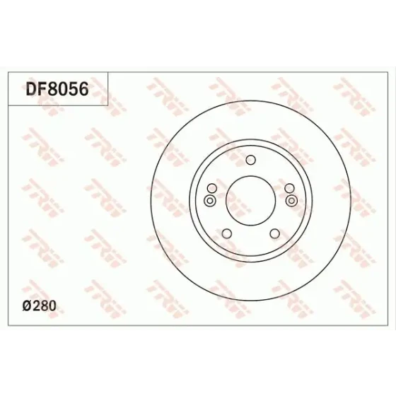 TRW Ön Fren Diski – DF8056 / OEM 51712A6000 ürün görseli