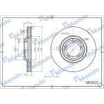 Mando Ön Fren Diski – MBC030137 / OEM 581294A200