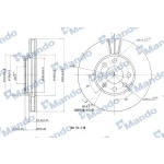 Mando Ön Fren Diski – MBC035173 / OEM 90497879