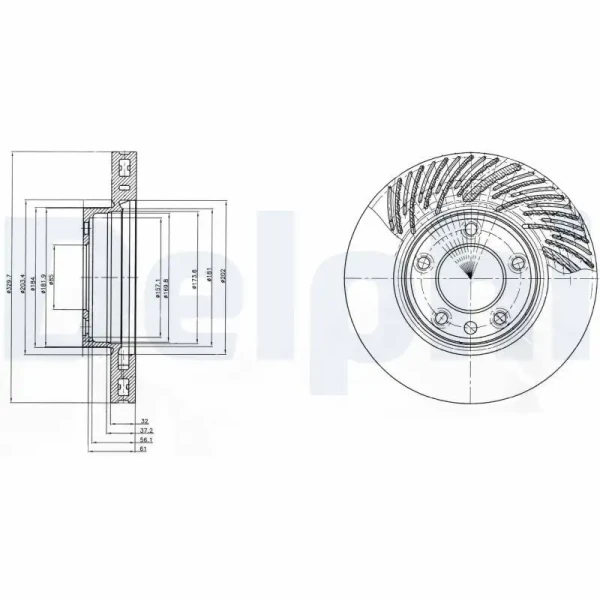 Delphi Ön Fren Diski (Sağ) – BG9949