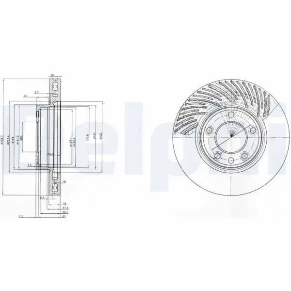 Delphi Ön Fren Diski (Sol) – BG9773