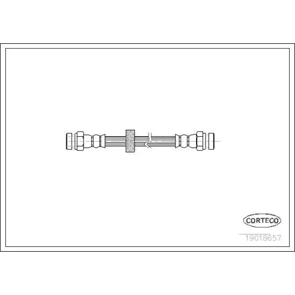 Corteco Ön Fren Hortumu – 19018657 / OEM 6N0611775A