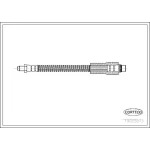 Corteco Ön Fren Hortumu – 19025873 / OEM 4806C1
