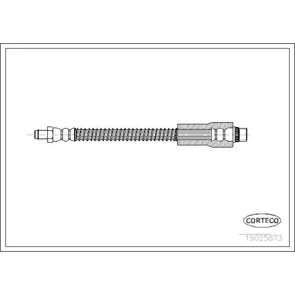 Corteco Ön Fren Hortumu – 19025873 / OEM 4806C1