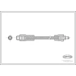 Corteco Ön Fren Hortumu – 19026704 / OEM A2104280535