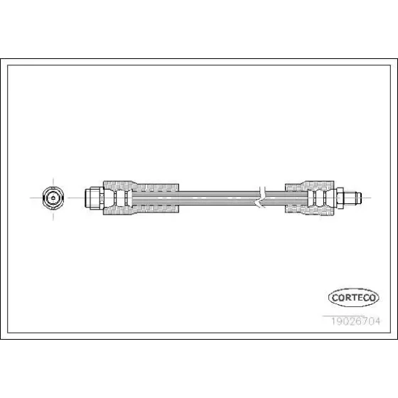 Corteco Ön Fren Hortumu – 19026704 / OEM A2104280535 ürün görseli