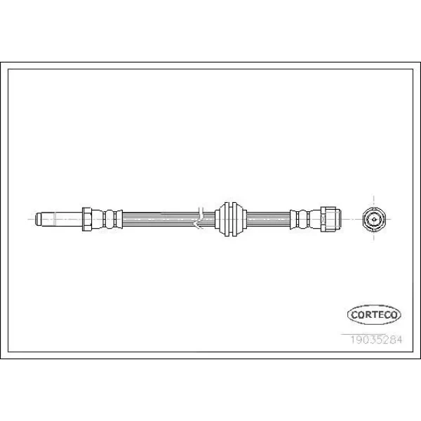 Corteco Ön Fren Hortumu – 19035284 / OEM A6394280835
