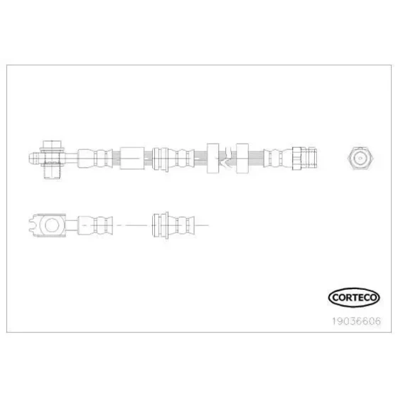 Corteco Ön Fren Hortumu – 19036606 ürün görseli