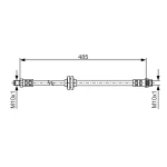 Bosch Ön Fren Hortumu – 1987476827 / OEM 8200597210