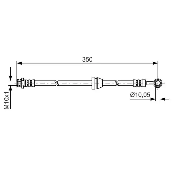 Bosch Ön Fren Hortumu – 1987481388 / OEM 96534545