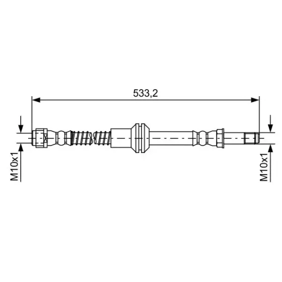 Bosch Ön Fren Hortumu – 1987481609 / OEM A2124200648 ürün görseli