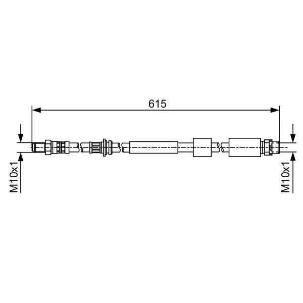 Bosch Ön Fren Hortumu – 1987481615 / OEM 34306792254